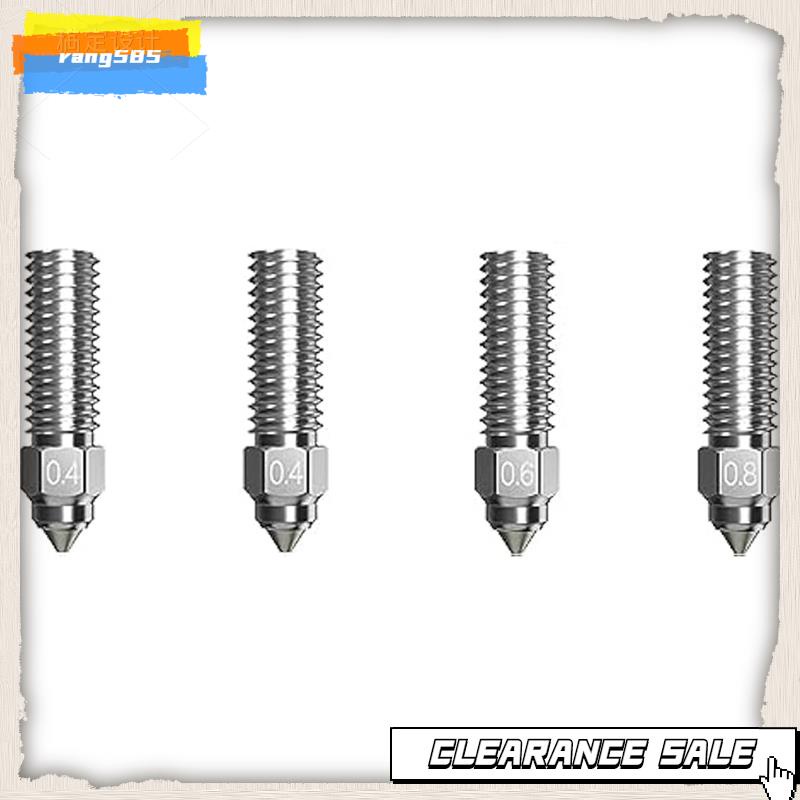 4PCS High Flow Nozzle Kit,Nozzles for Printing for PLA/ABS/PETG/TPU/PP