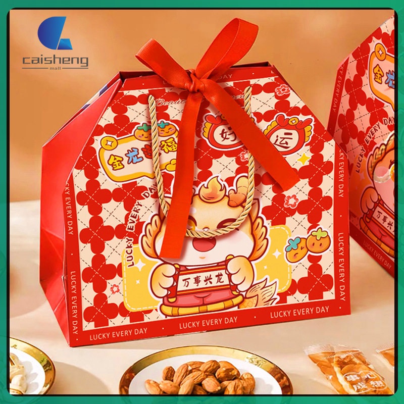 Chinese Party Favor Bag New Years Eve Treat Boxes of The Dragon 2024