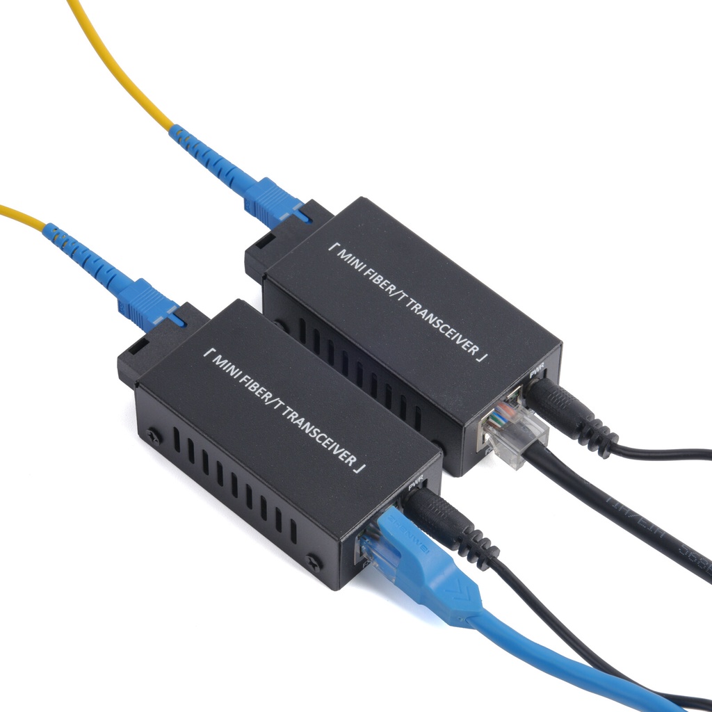 1Pair Mini Gigabit Fiber Optical Media Converter 100/1000Mbps Optic ...