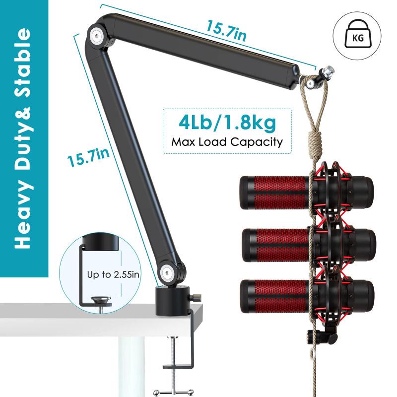 【Professional Choice】Adjustable Heavy Duty Microphone Stand with ...
