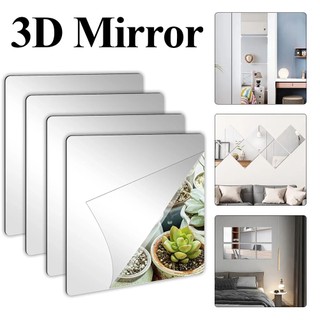 20*20cm/30*30cm Acrylic Mirror Stickers/Self-adhesive Wall Mirror Tile ...