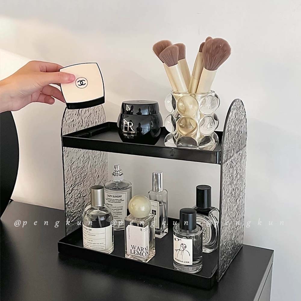Glacier Pattern Rack Double-Layer Aromatherapy Perfume Cosmetic Display ...