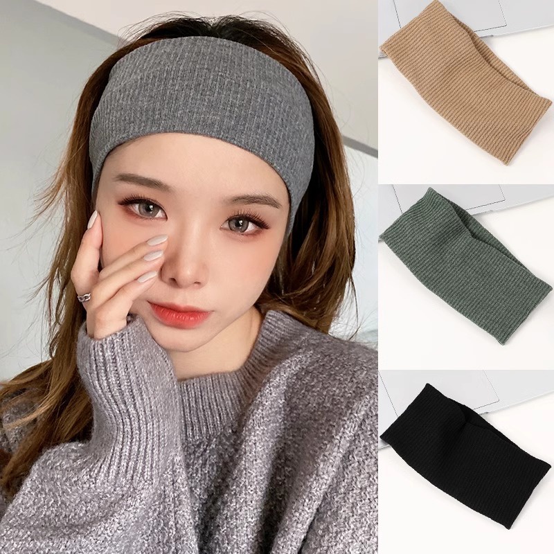 3Pcs Korean Fitness Sports Knitted Headbands for Men and Women Running Sweatabsorbent Headbands