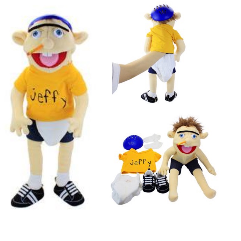 【Ready Stock】Jeffy Puppet Cartoon Hand Puppet Plush Toy Soft Stuffed