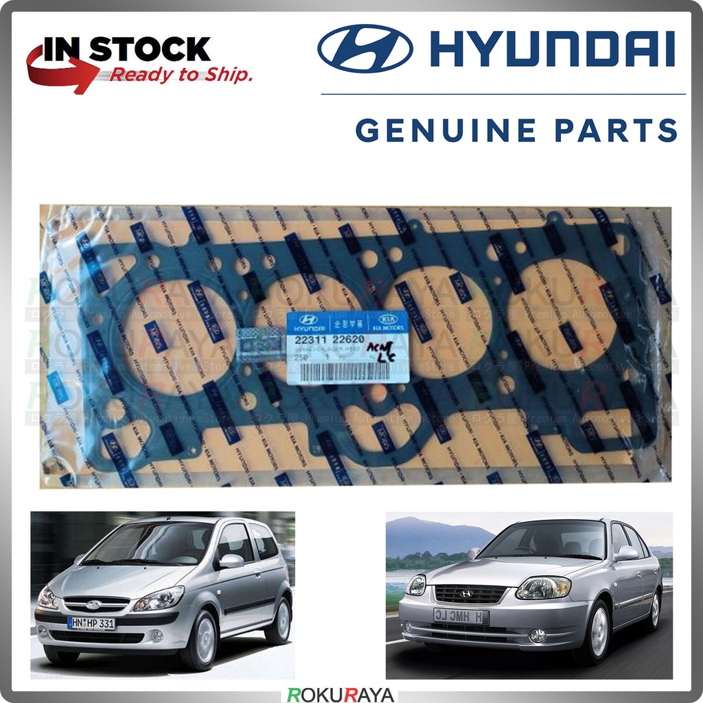 Hyundai Accent LC Getz 1.3 Carbon Gasket Cylinder Head Metal Engine Oil ...