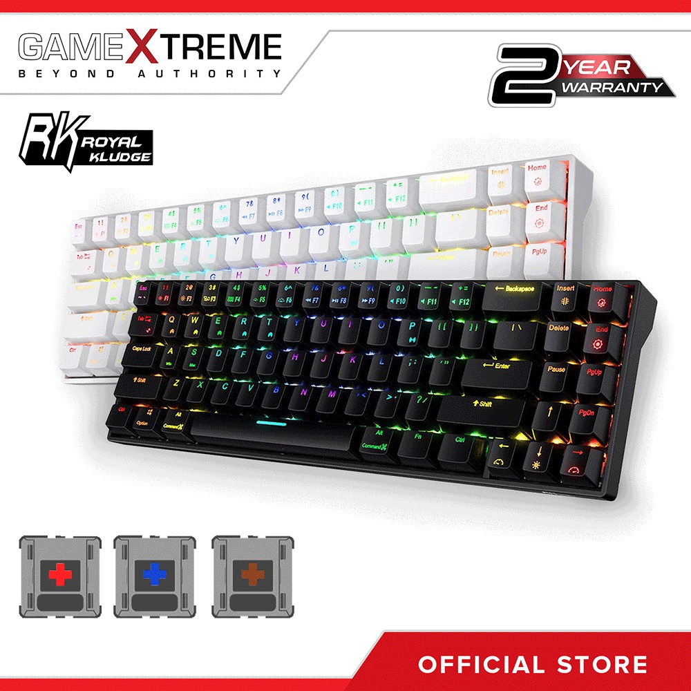 【hot sale】 Royal Kludge RK71 Dual Mode RGB 71 Keys Hot Swappable ...