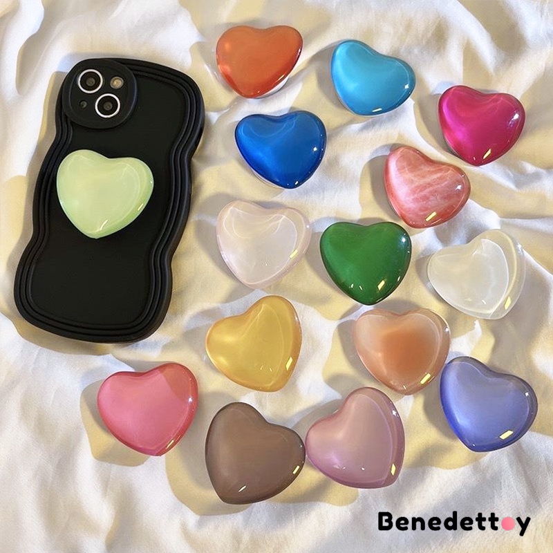 3D Mobile Phone Socket Love extended Bracket finger Stand Gradient ...