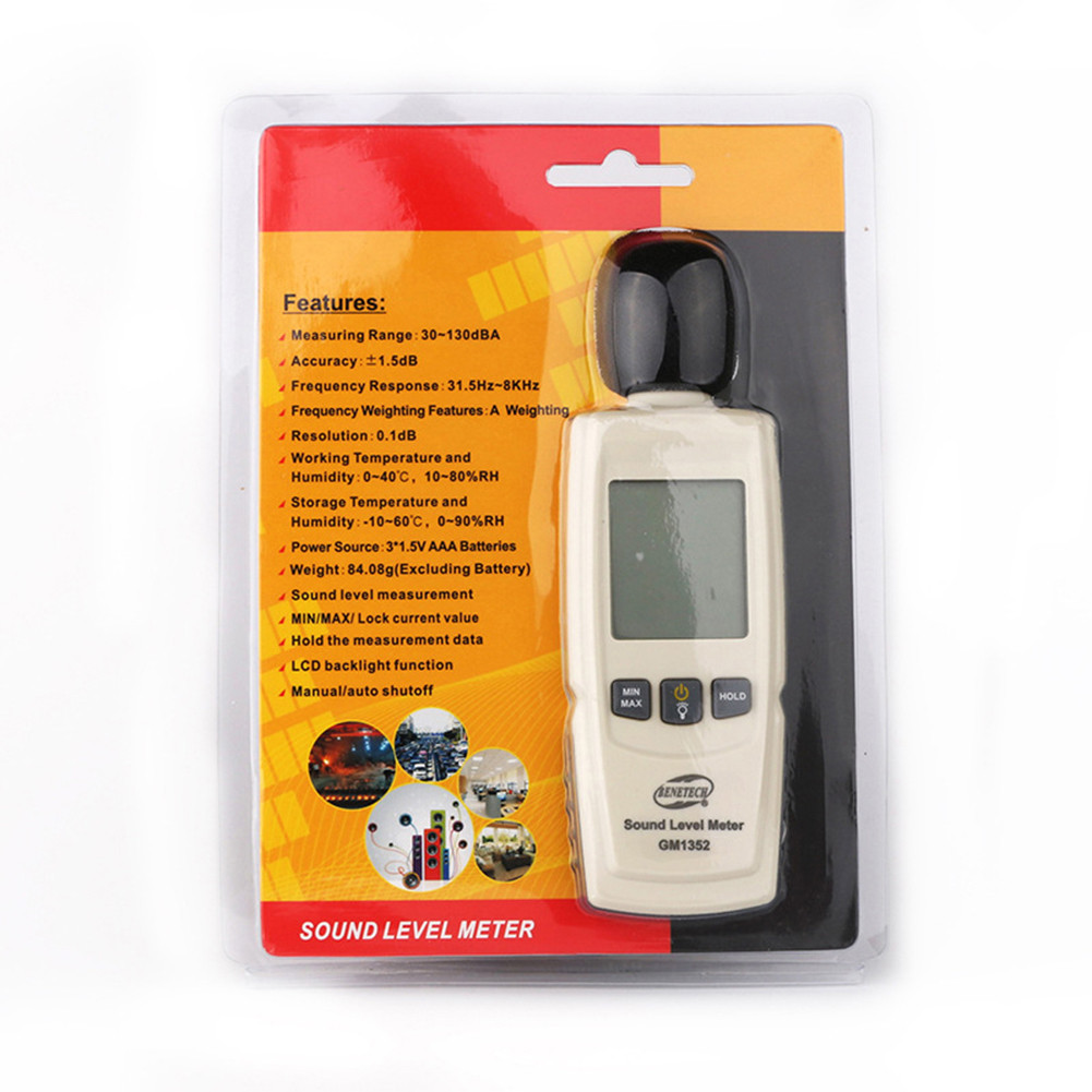 Digital Noise Meter LCD Screen Sound Level Meter for Home/Noisy ...