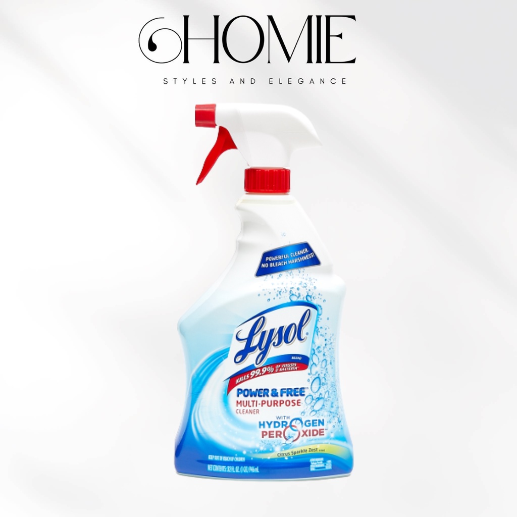 Homie Styles & Elegance Lysol Power & Free Citrus Sparkle Zest Multi