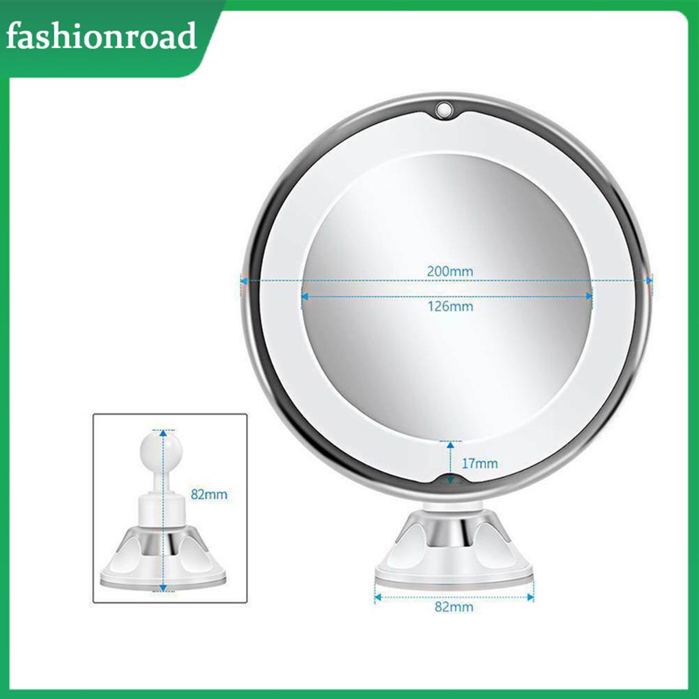 10x Magnification LED Makeup Mirror Adjustable Lighted Wall Cosmetic