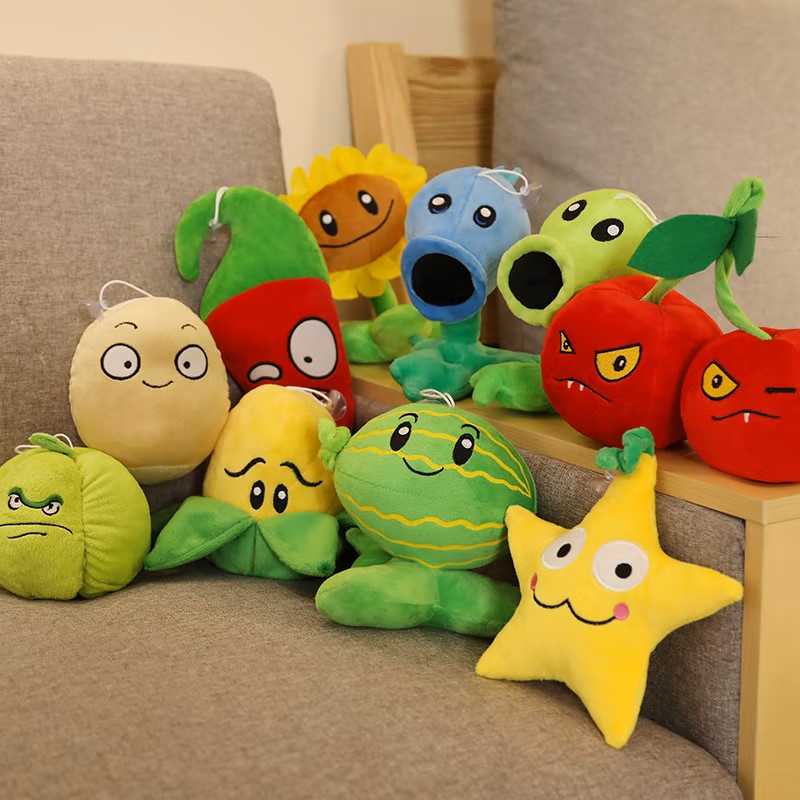 Plants VS Zombies PVZ Plush Toys SunFlower Peashooter Wallnut Squash