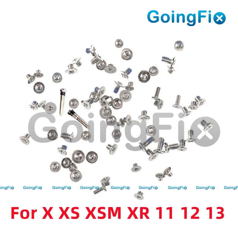 Full Screw Set Replacment 5 s 6 s Plus 7 8 + XS MAX XR 11 12 13 14 Pro ...