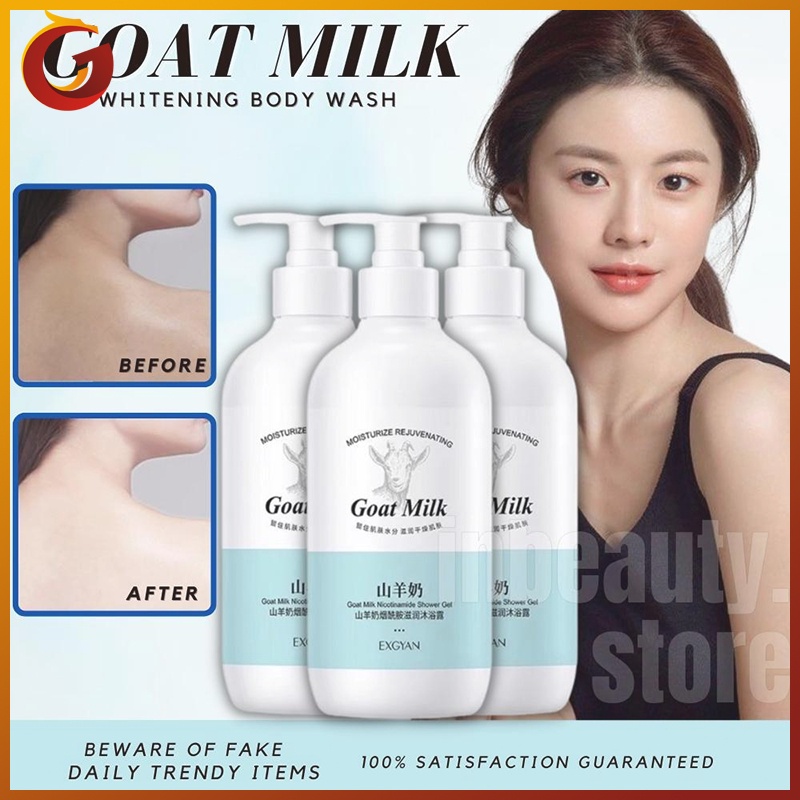 800ML Goat Milk Body Wash Long-Term Whitening Nicotinamide