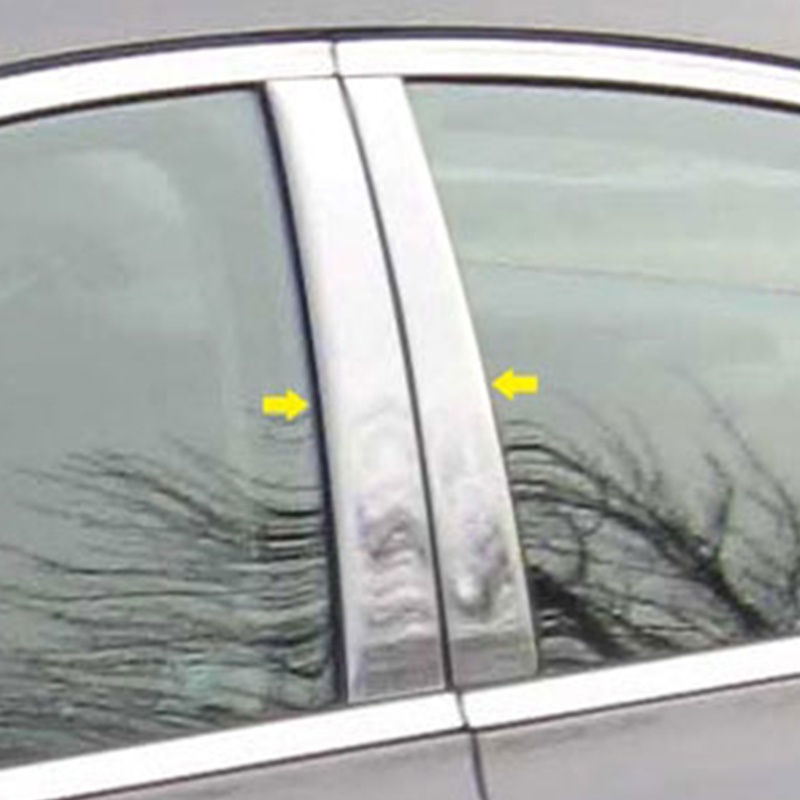 8 Pcs Door Window Trim Pillar Posts Piano Cover For Nissan Rogue 2014-2020 US