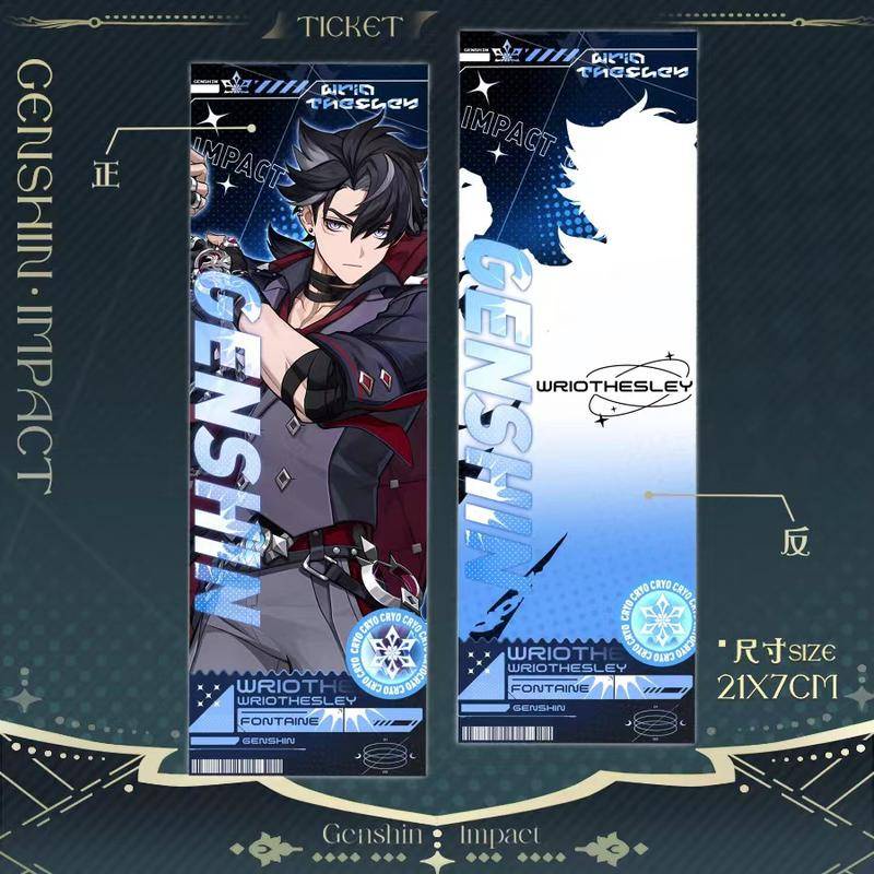 2024 Game Genshin Impact Cards Wriothesley Neuvillette Focalors Furina