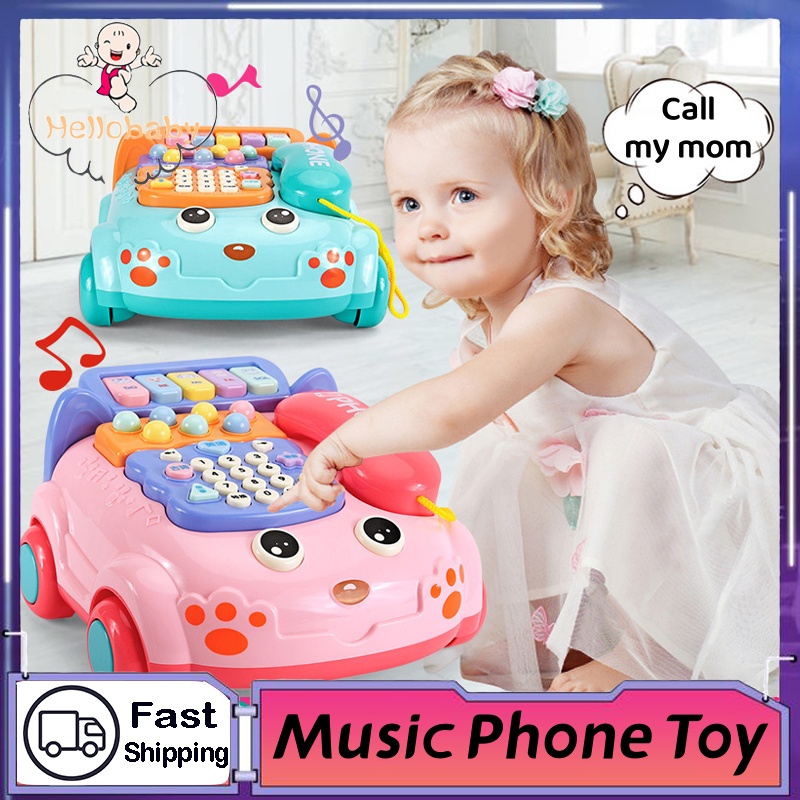 COD】Kids Music Telephone Toy Infant Early Learning Musical