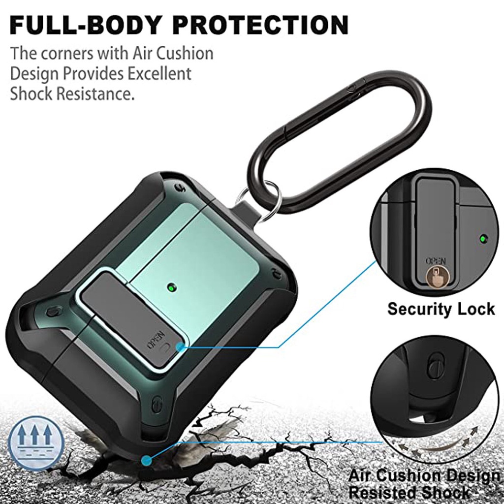 Switch Lock AirPods Protective Case Compatible with AirPods