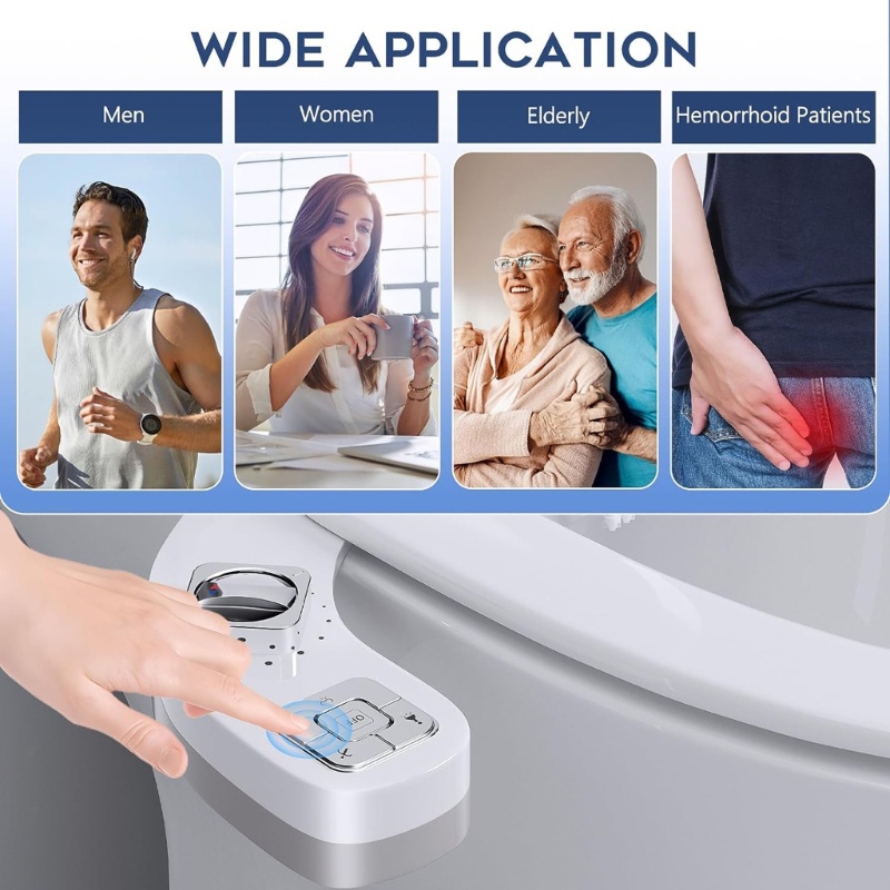 PCF* Thin Bidets Attachment for Toilet Freshs Cold Water Sprayers