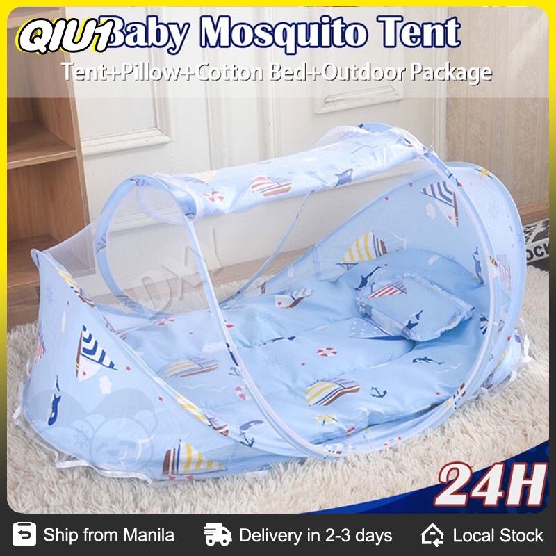 Baby Mosquito Net Bed Mosquito prevention With Pillow Folding Soft ...