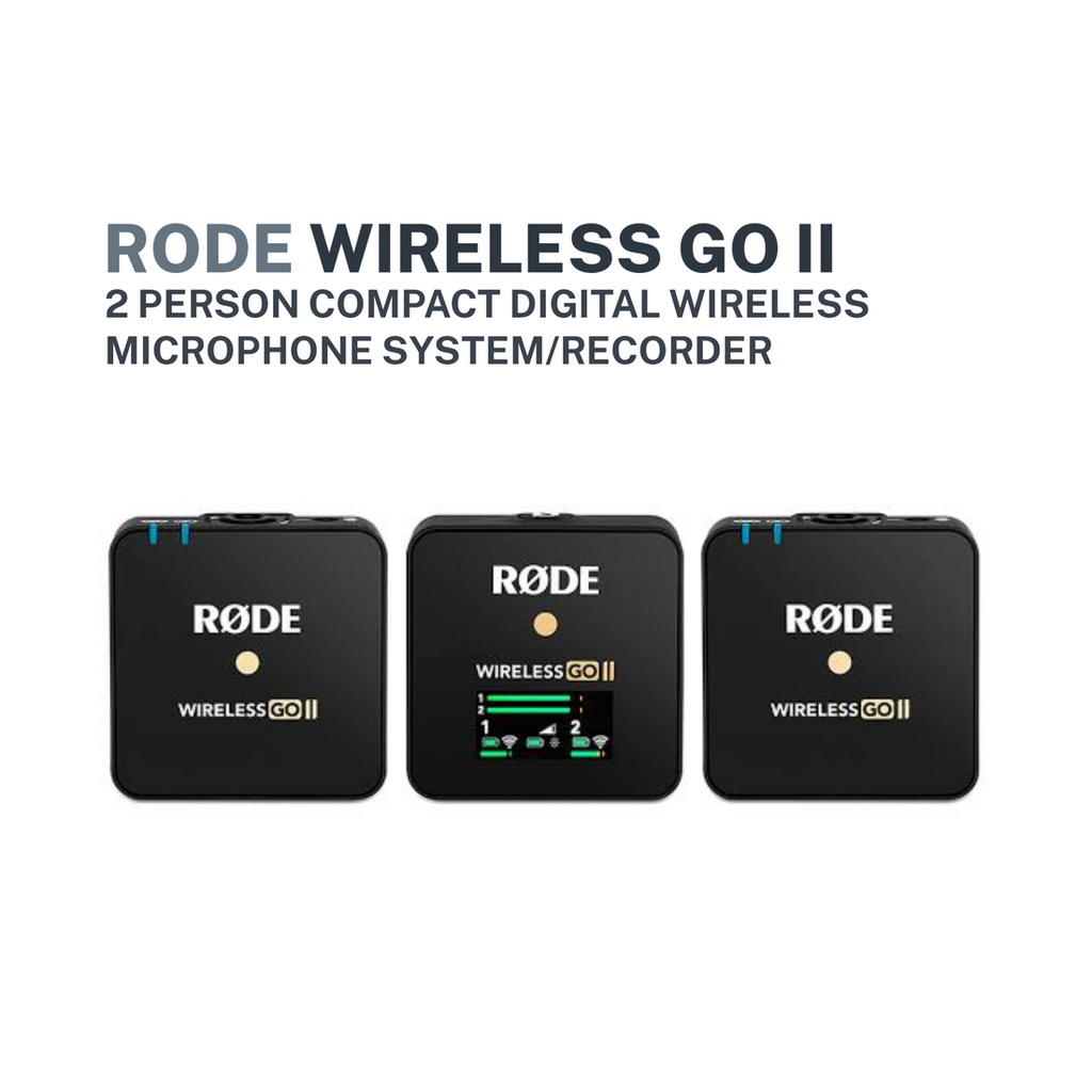 Rode Wireless GO II 2-Person Compact Digital Wireless Microphone System ...