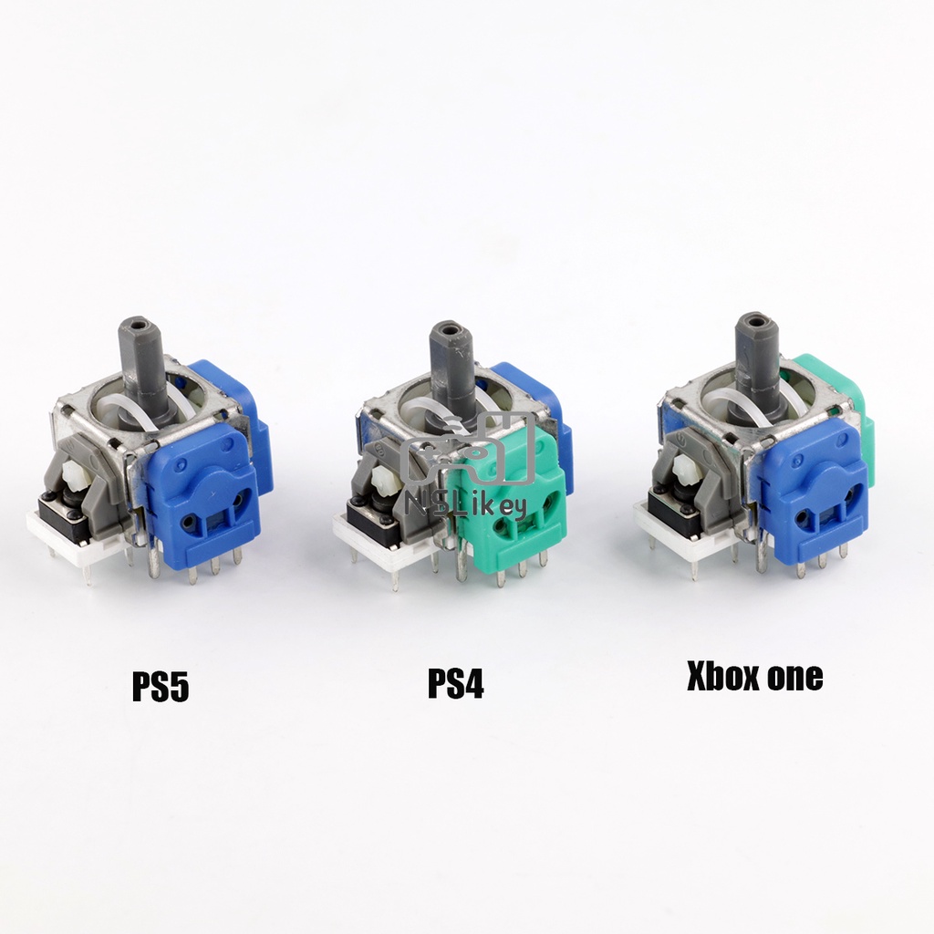 2PCS NSLikey 3D Analog Hall Effect Joystick for Xbox One PS4 PS5 3D