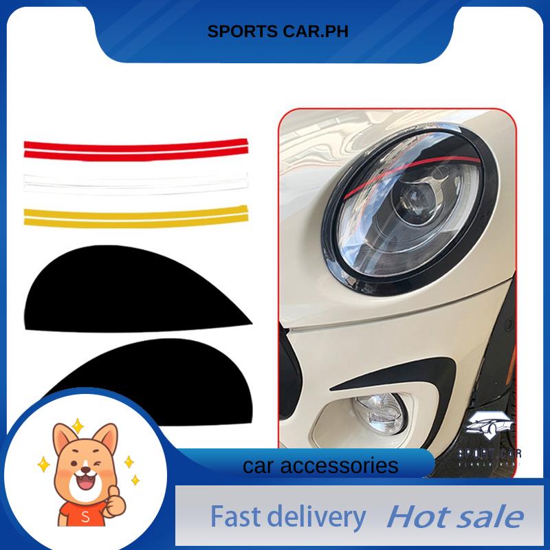 Car Headlights Eyebrows Eyelids Cover Eyelash Head Light Lamp Stickers for MINI Cooper F54 F55