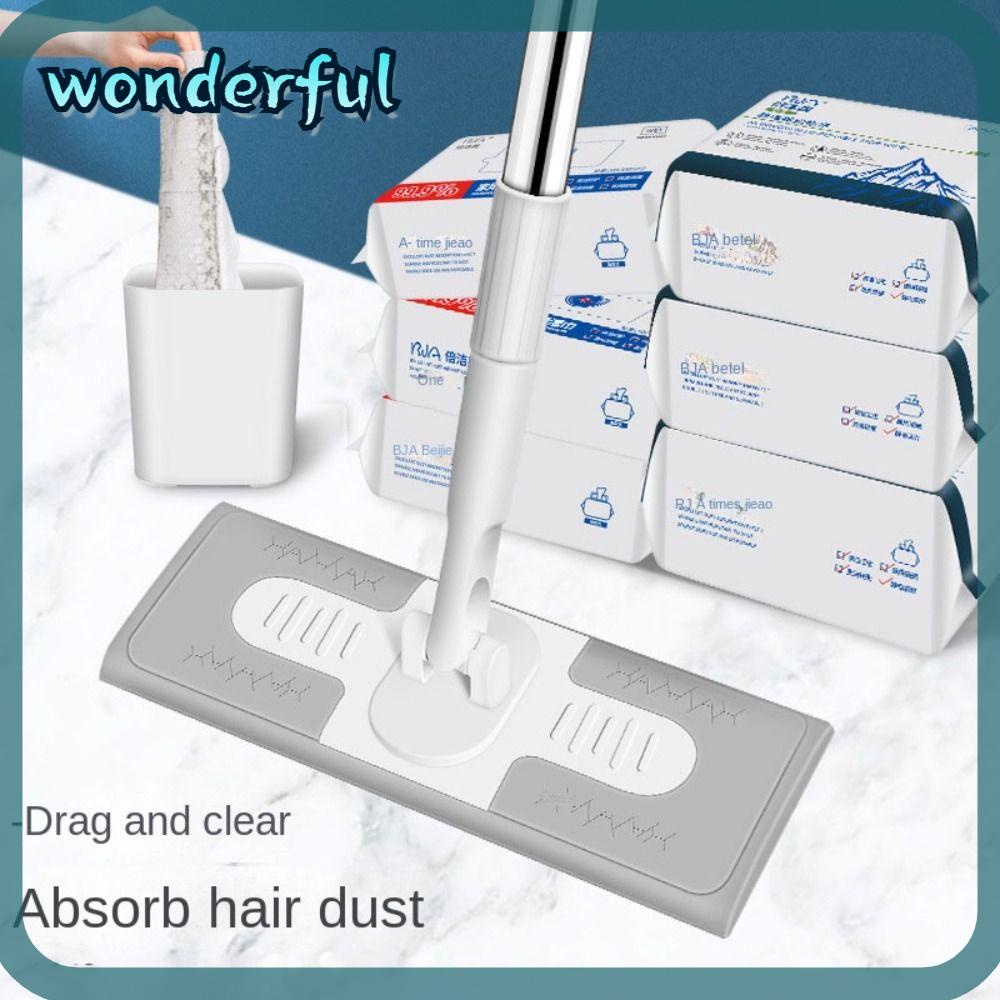 WONDER Electrostatic Dust Mop, Wet and Dry Use Stainless Steel