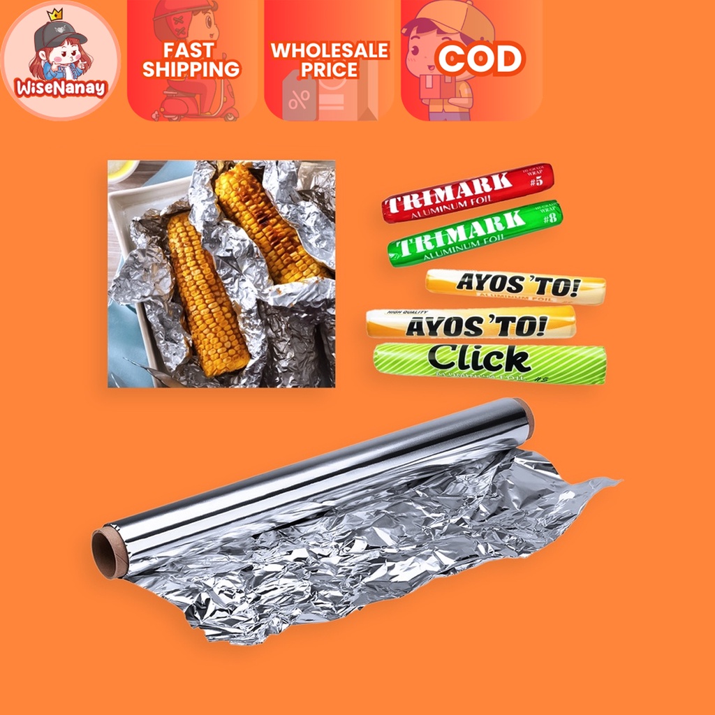 WiseNanay Aluminum Foil Wrap - Wrapping Foil Cover | Shopee Philippines