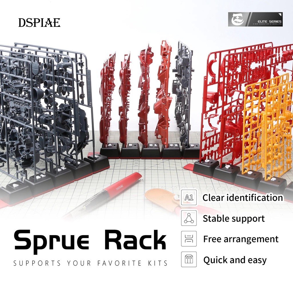 DSPIAE PT-SR Sprue Rack Model Panel Holder Storage Rack | Shopee ...
