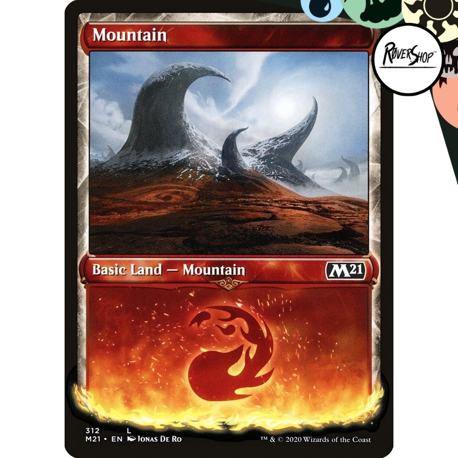 Magic The Gathering MTG Lands : All Red Lands (Mountains) (Snow ...