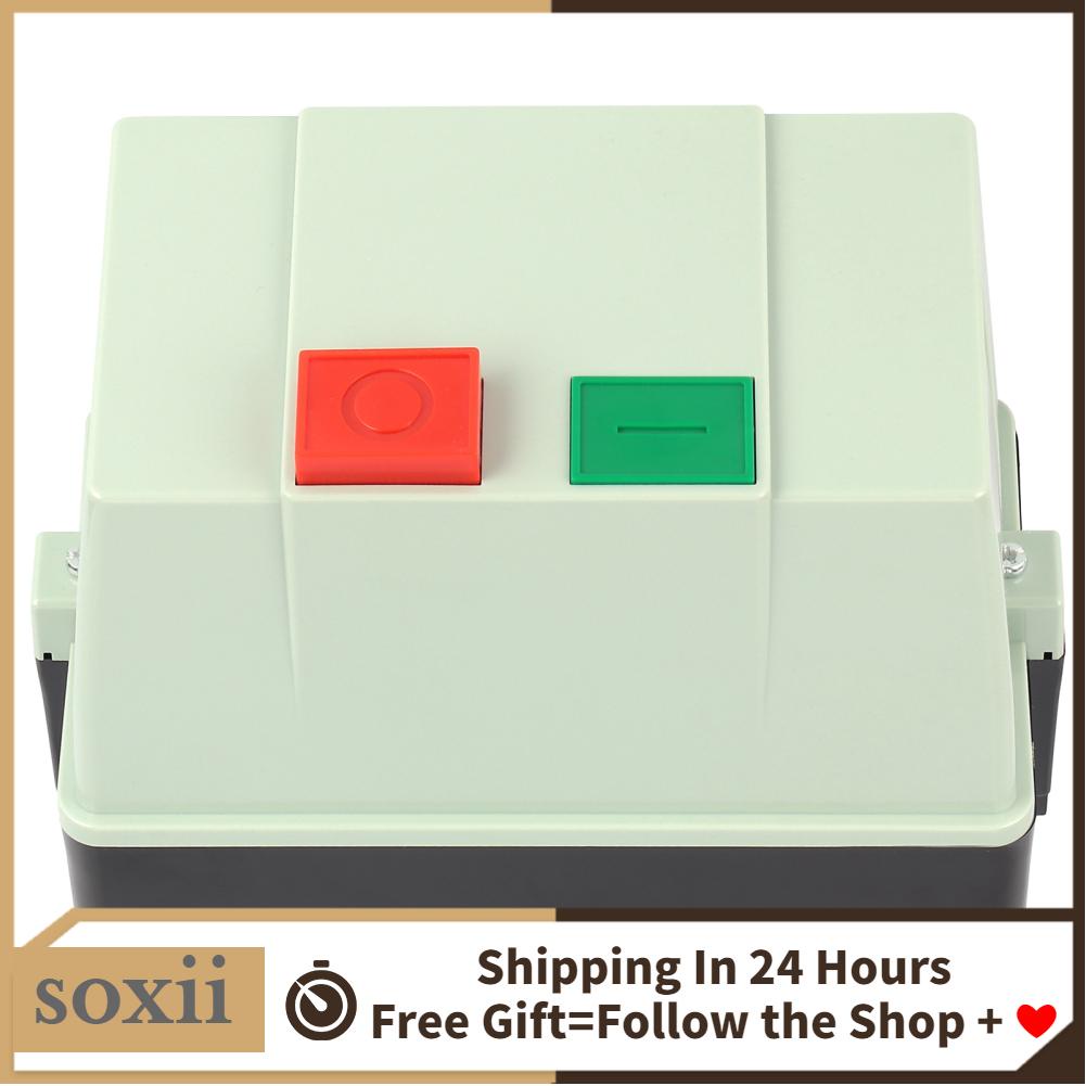 AJDFVHJF Magnetic Switch Magnetic Starter Magnetic Switch Box Single Phase 220V 230V 3 Phase 380V 400V 9u201113A