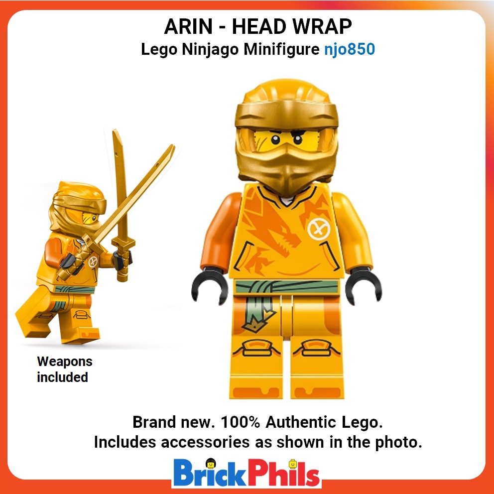 Lego Ninjago Minifigure njo850 Arin - Head Wrap | Shopee Philippines