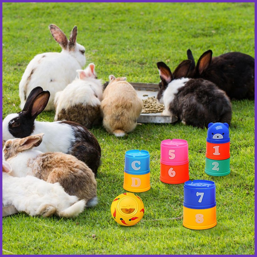 Stacking Cups Toy Bunnies Toy Rabbit Stack Up Stacking Portable Rabbit