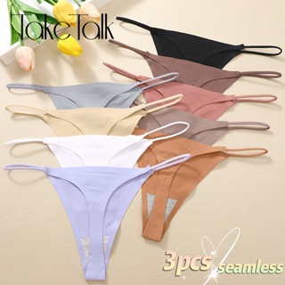 3pcs Hot Sexy Underwear Women's G String Sexy Seamless Thong Pure