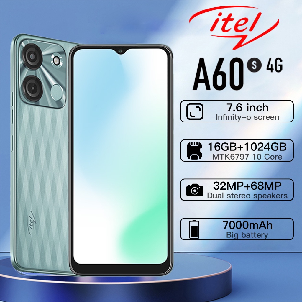 itel a60S Cellphone 2024 New Original Phone Sale 12GB + 512GB Cheap