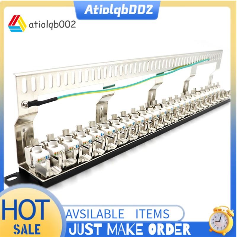 LEENUE 24-Port CAT7 Patchpanel – 10Gbps/600MHz, G Produktbild-Vorschau 3