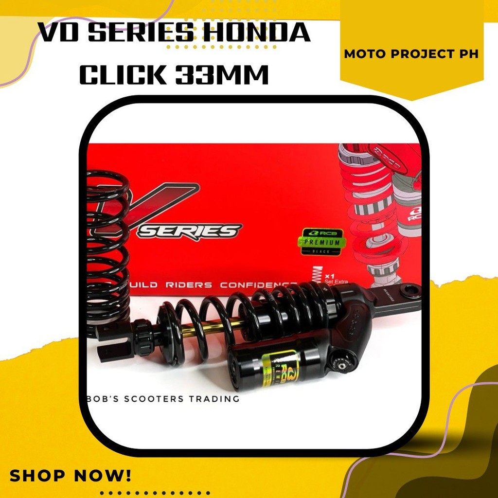 RCB VD SERIES REAR SHOCK HONDA CLICK 125/CLICK 150 330MM racing boy ...