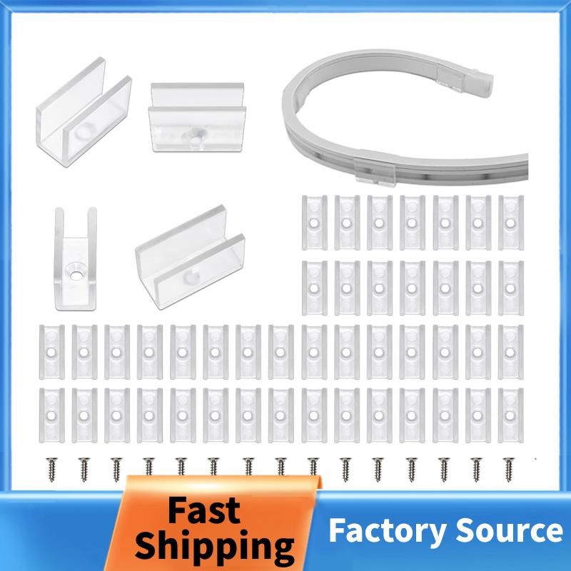 Neon Rope Light Mounting Brackets, 100PCS Neon Lights Install Fixing ...