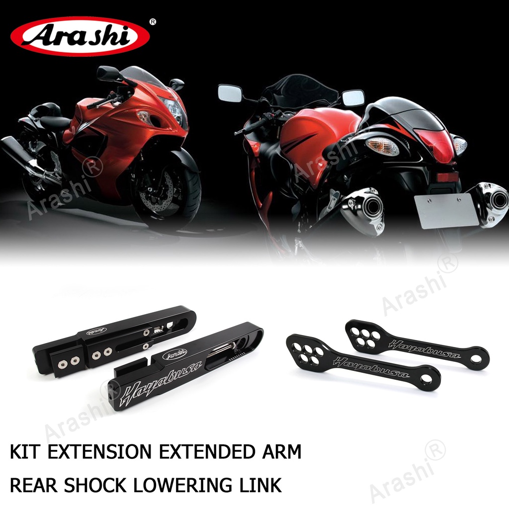 Arashi Extension Kit For SUZUKI HAYABUSA Gen 1 GSXR1300 1999 2007 Motorcycles Swingarm