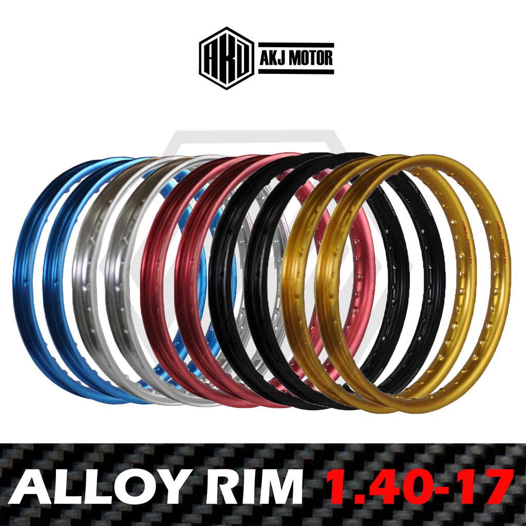 1 PAIR CNC 1.40x17 Alloy Rims Made in Thailand (930 GRAMS) | Shopee ...