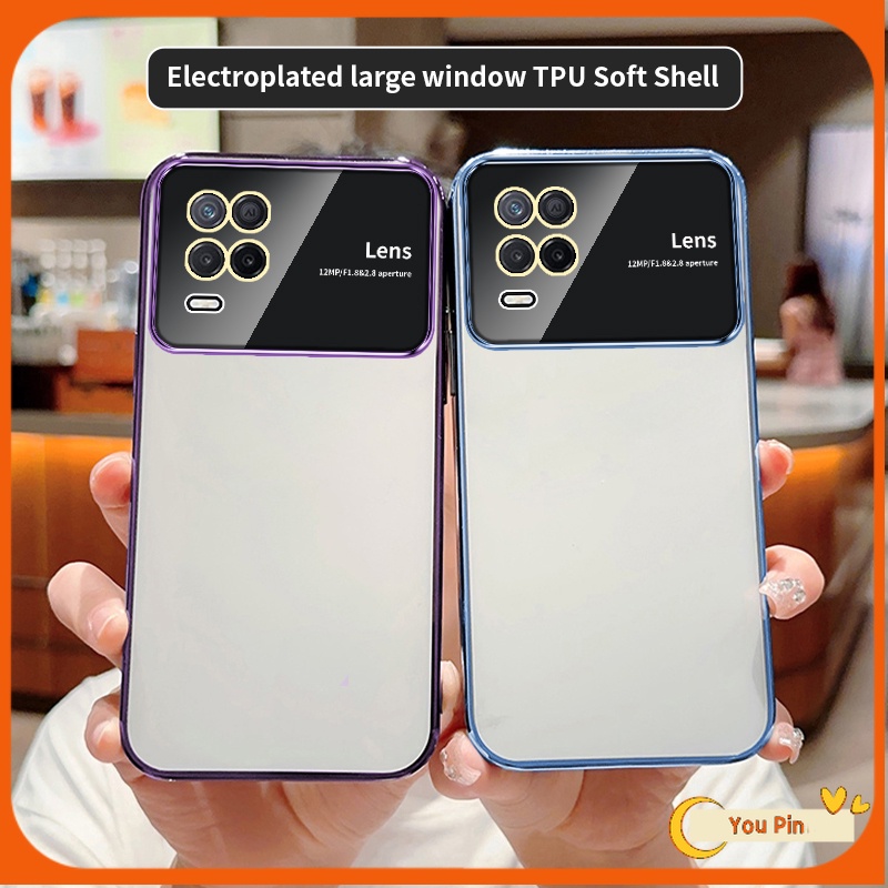 Pnakqil Siliconen Hoes + Glazen Screenprotector Voor Realme 8/8 Pro 4G - Met Verstelbare Draagriem (zwart)