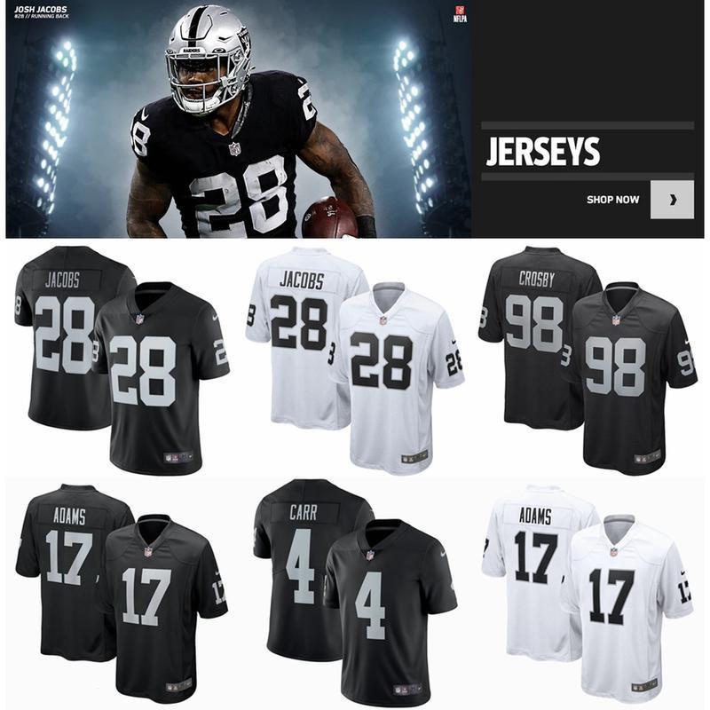 NFL Las Vegas Raiders jersey Maxx Crosby 17 Davante Adams Josh Jacobs ...