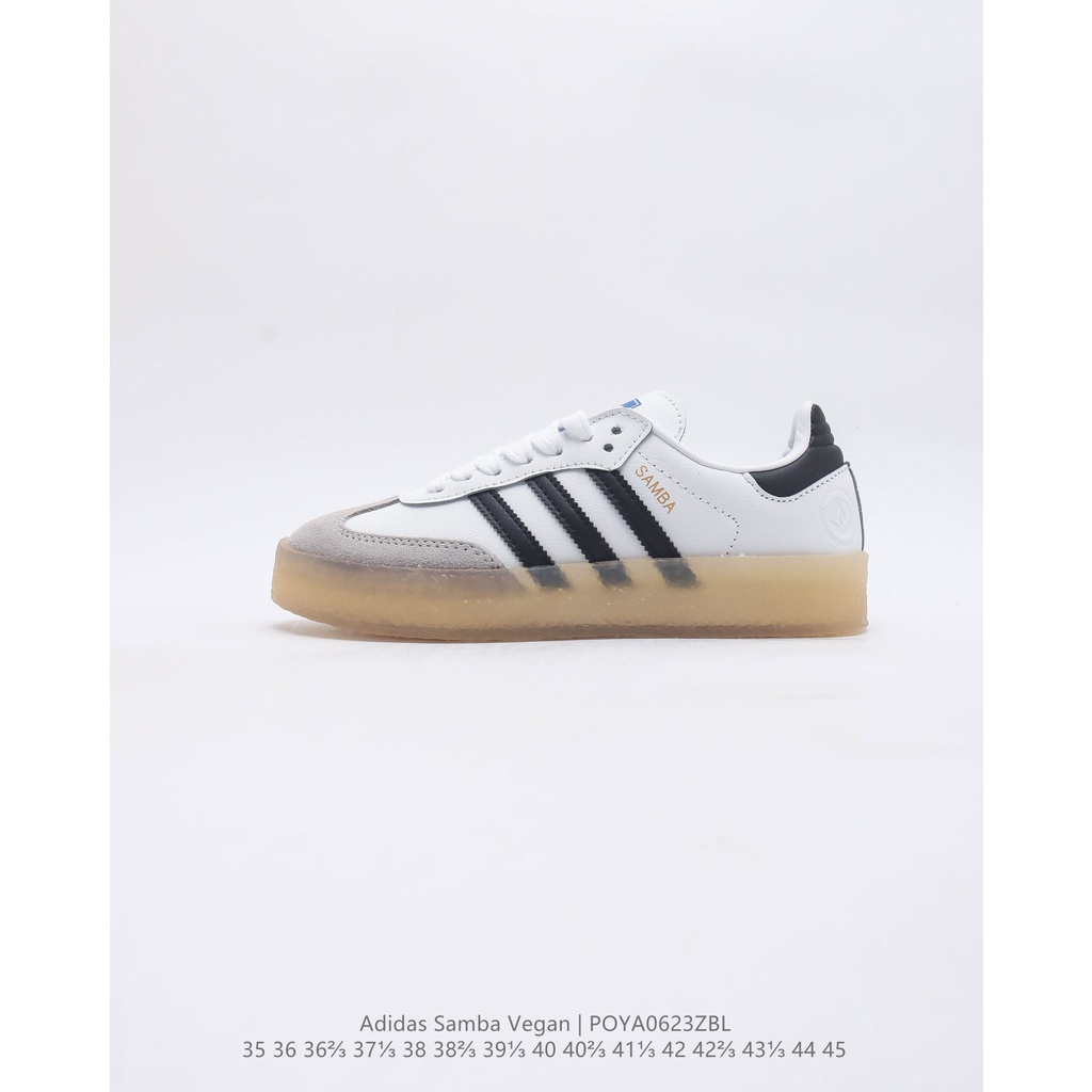 adidas SAMBA KITH CLARKS The clover retro casual anti-skid and  wear-resistant low top board shoes are made of soft suede leather and  durable leather