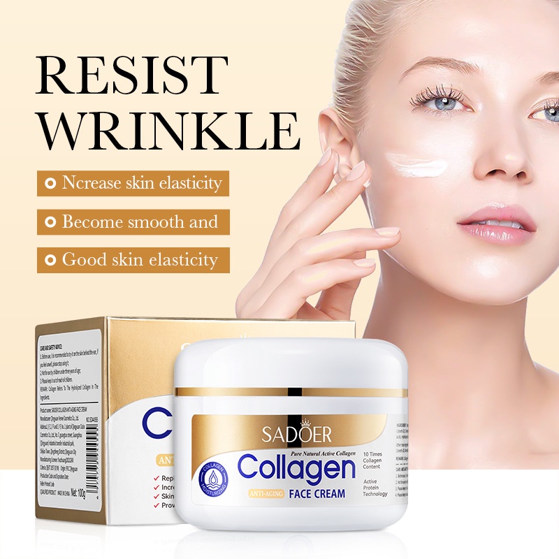 SADOER Collagen Anti-aging Anti-wrinkle Face Cream Smooth Moisturizing ...