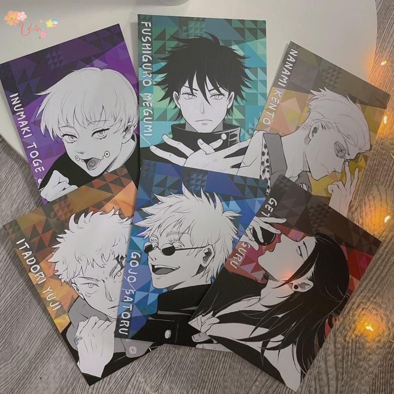 LYUBFDC 2 Confezioni Anime Custodia per Apple iPhone 15 PRO MAX 6.7, Manga Gojo Satoru Itadori Yuji Modello Disegno Protezione Della Lente Case Flessibile TPU Antiurto Cover Cartone Animato