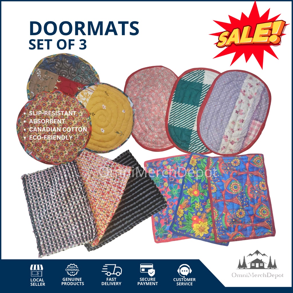 Set of 3 Doormats The Perfect Welcome Door mat Accessory for Your Home ...