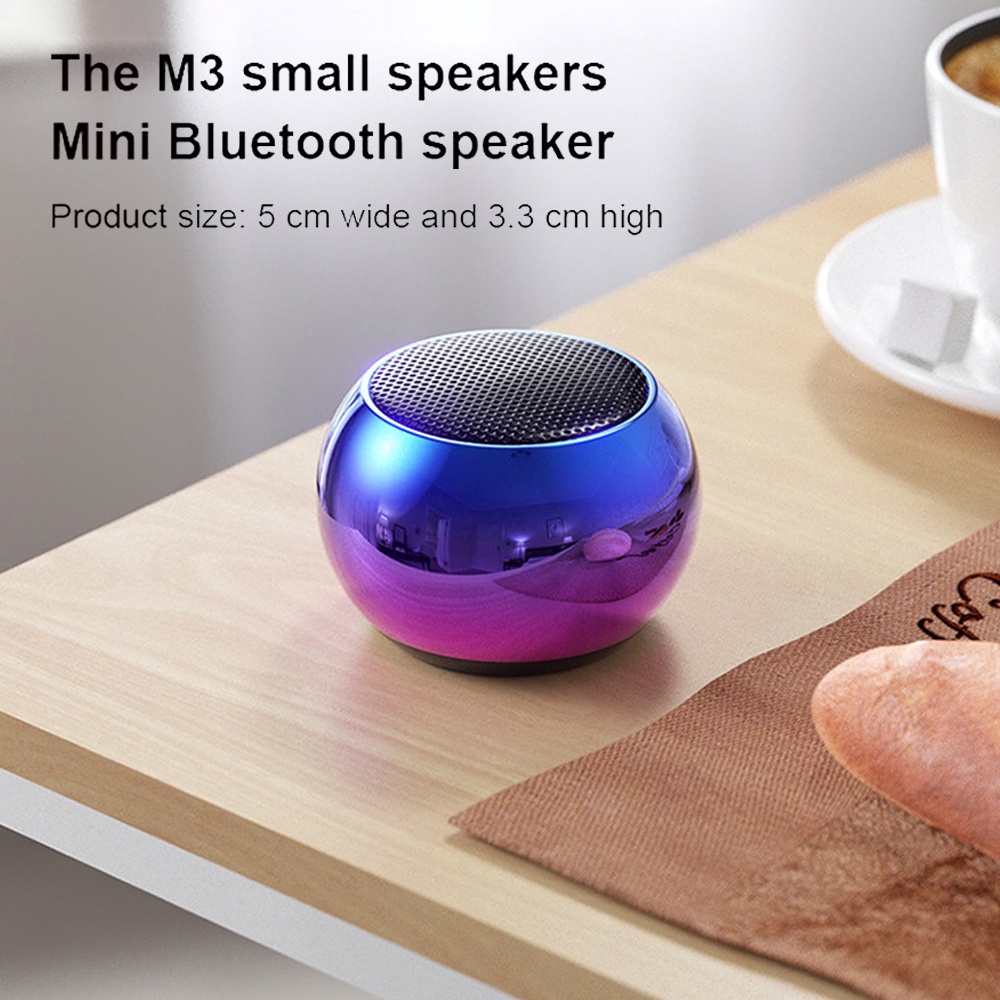 M3 colorful wireless bluetooth portable speaker small steel gun heavy ...