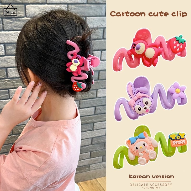 a.one. Cute Claw Clip Children Hair Clip Set Cartoon Hair Accessories A
