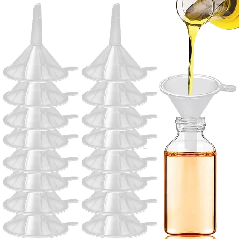 Small Mouth Liquid Oil Diffuser Mini Clear Plastic Funnel Laboratory ...