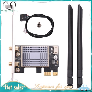 5374Mbps Wi-Fi 6E PCIE Adaptateur WiFi Sans Fil Bluetooth 5.3 Tri-bande  2.4G/5G/